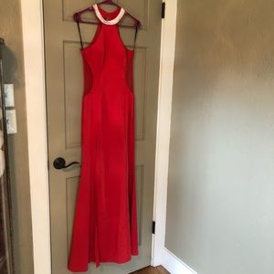 Red formal dress